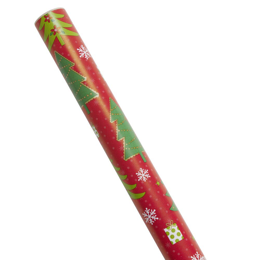 Papier cadeau No&euml;l x4 rouleau 2m (2 modèles)