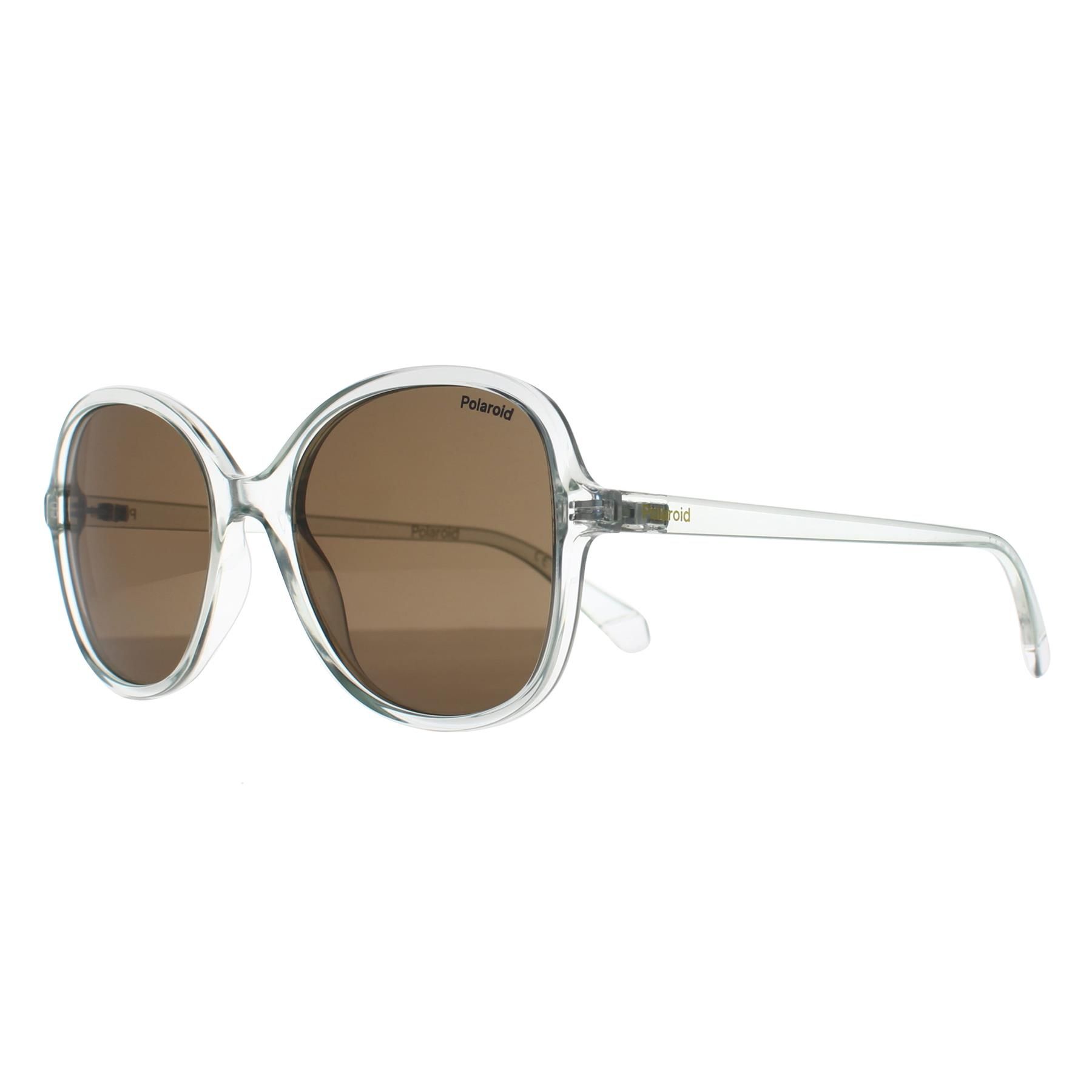 Polaroid Butterfly Transparent Grey Brown Polarized PLD 4136/S