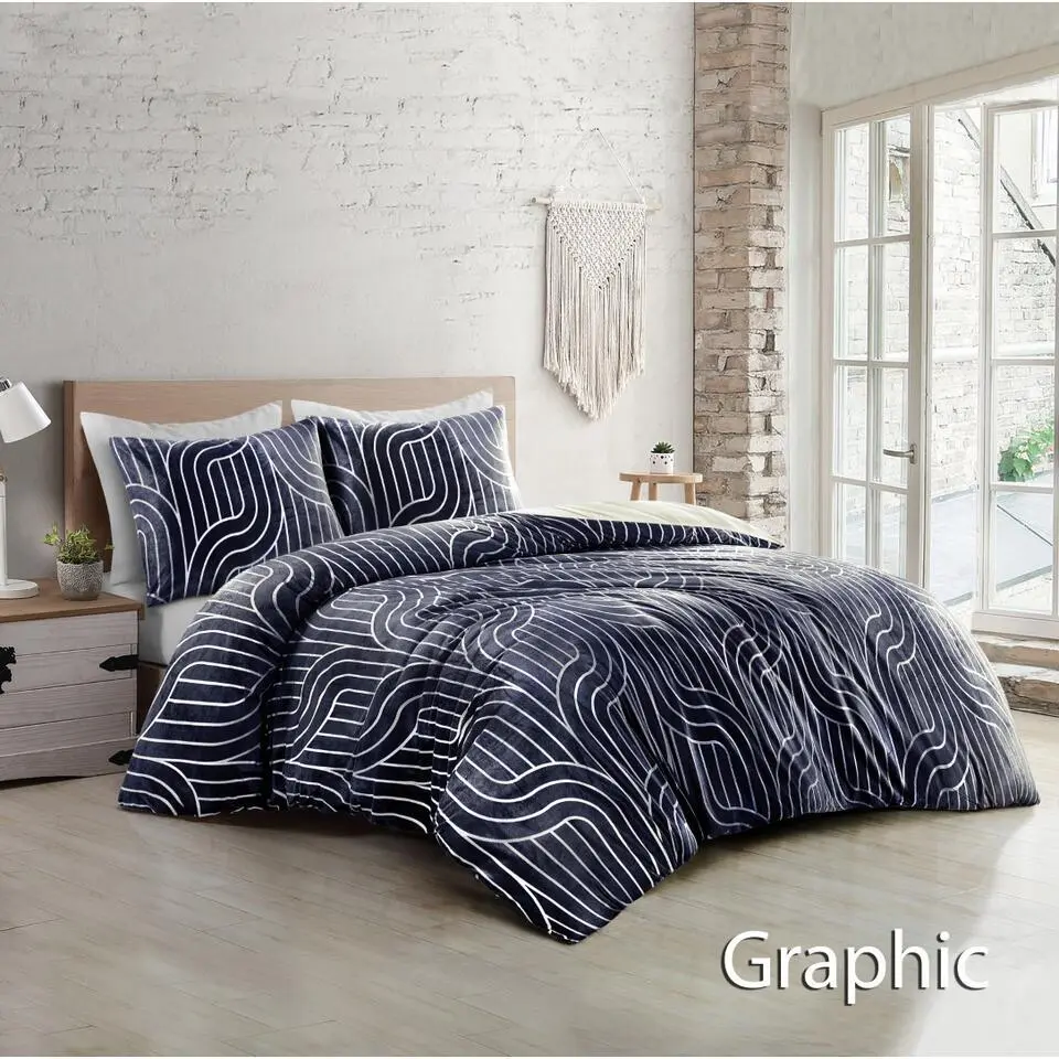 Papillon dekbedovertrek Graphic - 140x200/220 cm - Multikleur