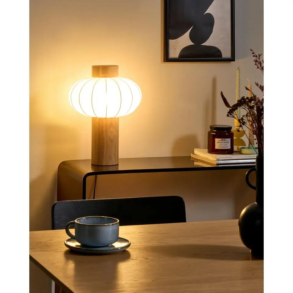 ABENS - Tafellamp - Lichtbruin - IJzer/Nylon