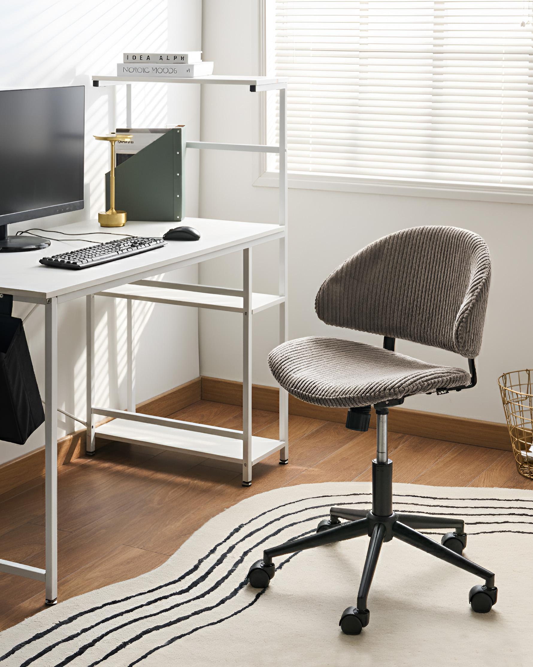 Office Chair KIANA Corduroy Taupe