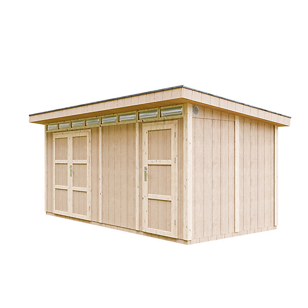 Abri de Jardin Qualité Premium 8.52 2.95 m² - M905C-REDWOOD RED - Timbela