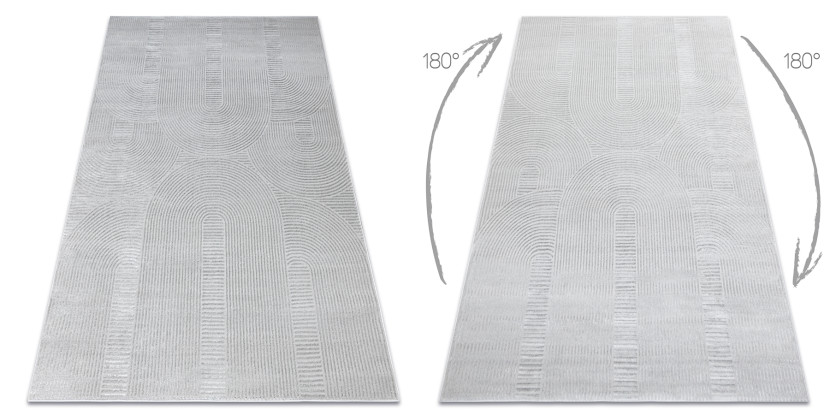 Dywan BALANCE 9086 szary - Geometryczny, strukturalny, glamour80x150 cm