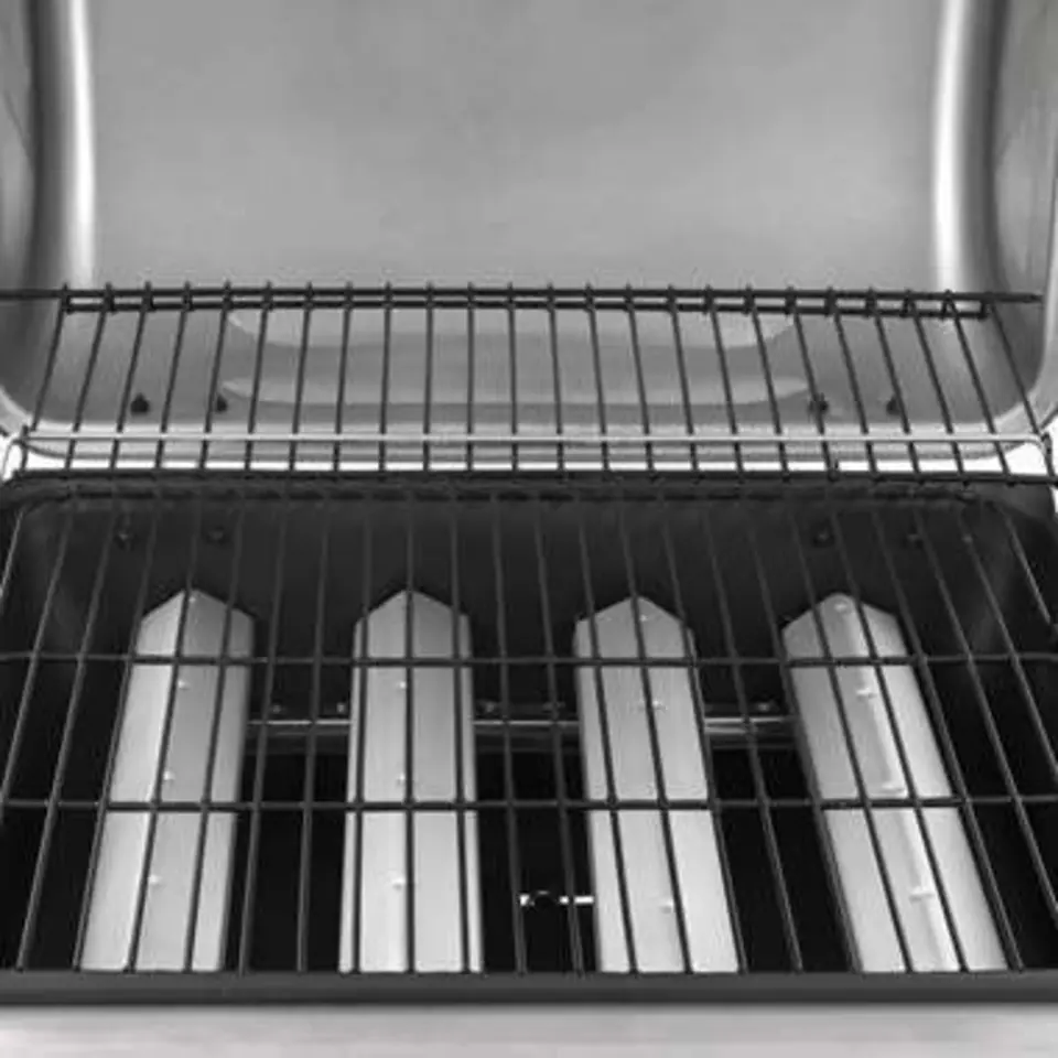 vidaXL - Gasbarbecue-grill - Zilver - Staal