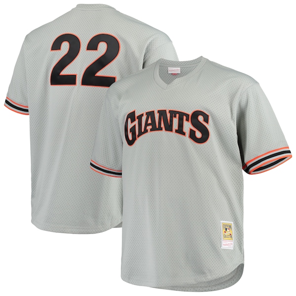Will Clark San Francisco Giants Big & Tall Cooperstown Collection Mesh Batting Practice Jersey - Gray