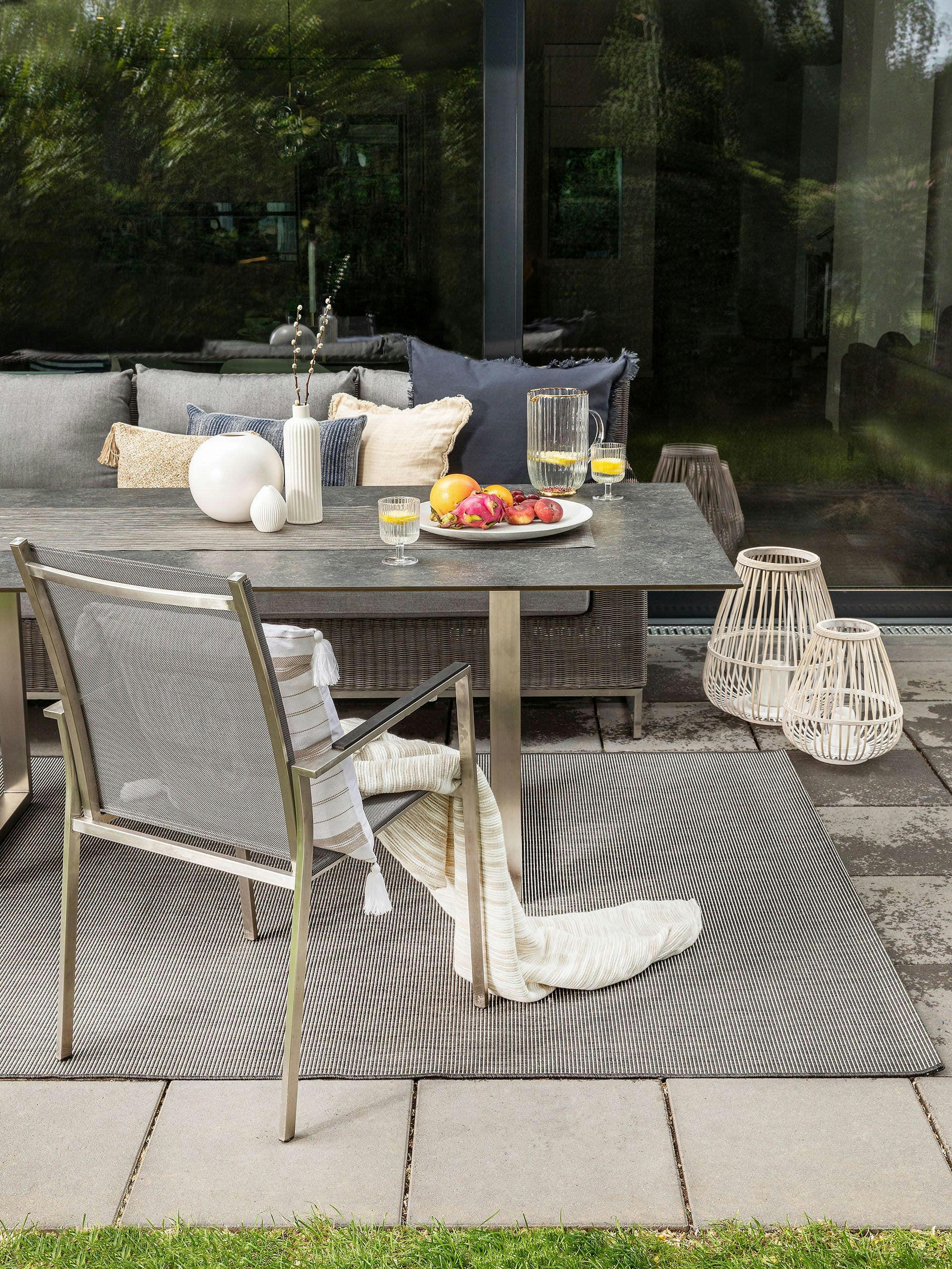 METRO - Tapis d'extérieur & intérieur noir 80x150