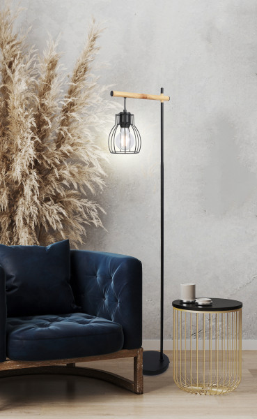 Lampa podłogowa BERNITA 1x60w e27czarny