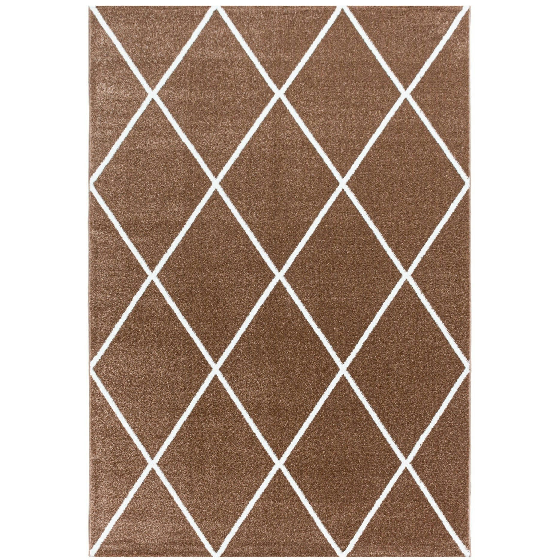 SCANDI - Tapis scandinave coloré camel 240x340cm