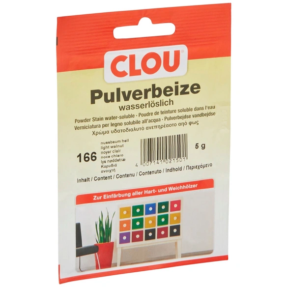 Holzbeize, 5 g, geruchsarm, wasserlöslich, nussbaum