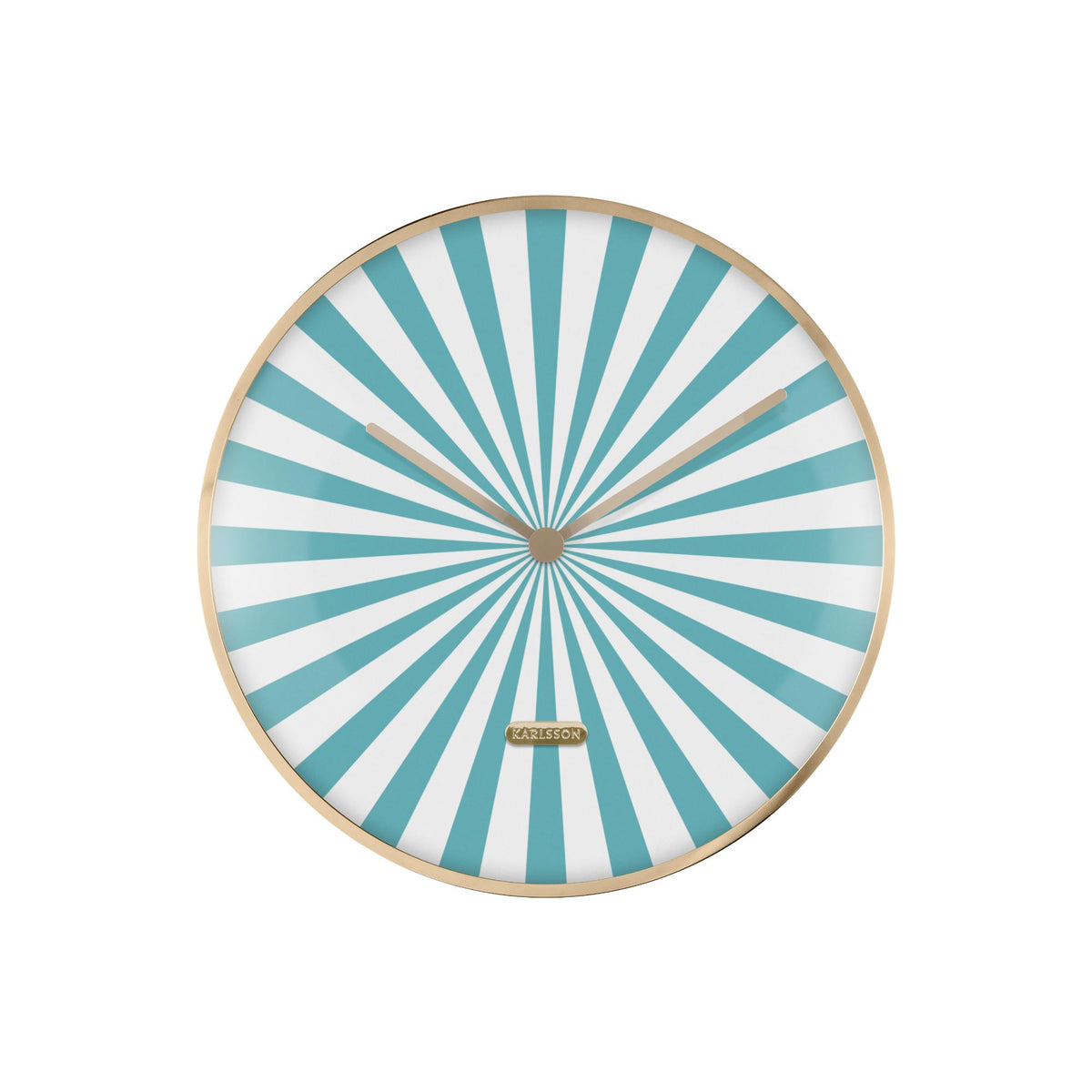 Karlsson wandklok Candy Swirl Dome - blauw - Ø40cm
