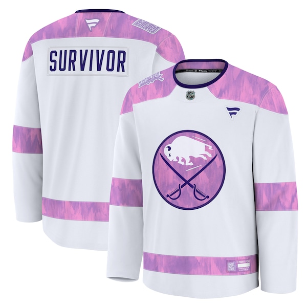 Buffalo Sabres  Hockey Fights Cancer Practice Jersey - White