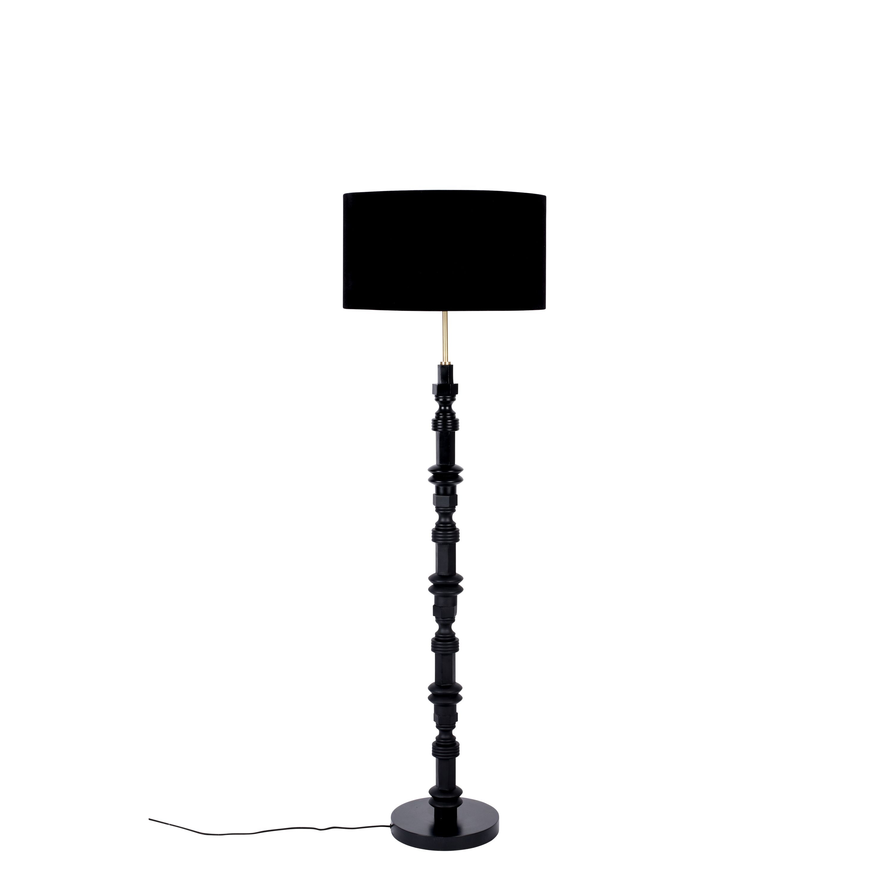 Zuiver Totem Vloerlamp/ Staande Lamp Zwart