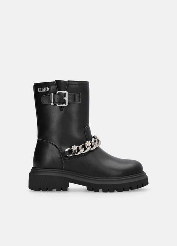 Biker boot con catena gioiello