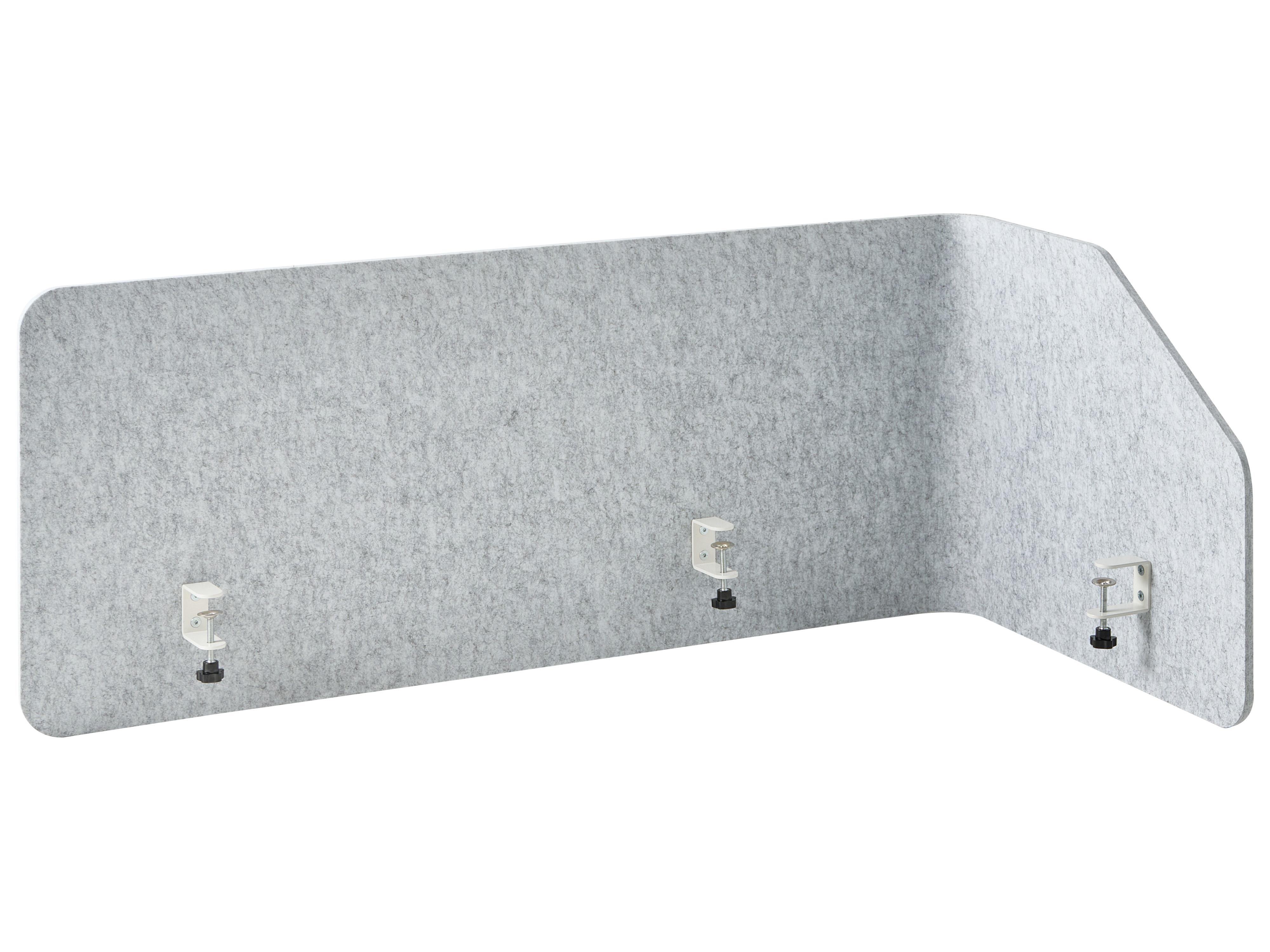 Desk Screen FOLDY 120 x 50 cm Light Grey