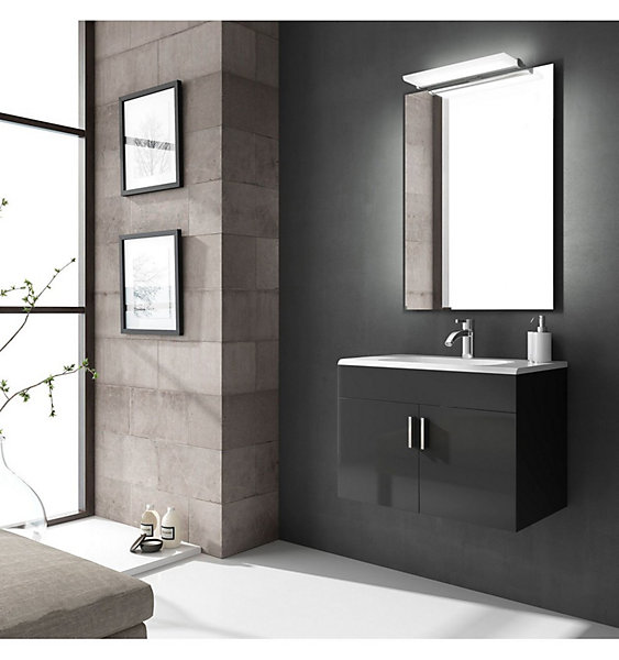 Applique LED pour miroir de salle de bain - Lumière blanche froide (5300K) - 14 x 1.2 x 30cm - Luna Model