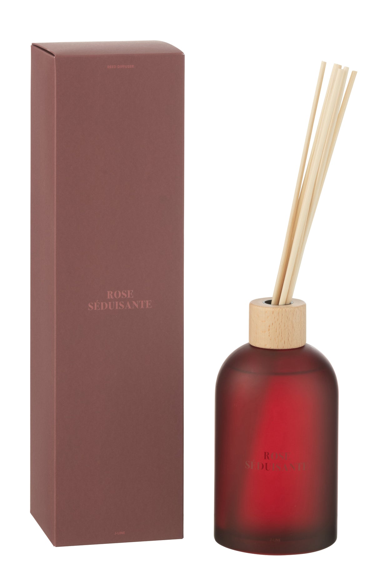 J-Line geurstokjes Accords Essentiels - Rose Seduisante - rood - 550 ml