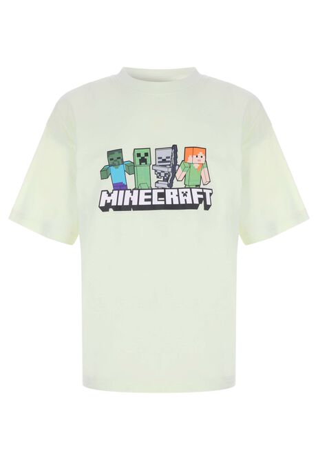 Older Boys Lime Minecraft Graphic Print T-Shirt