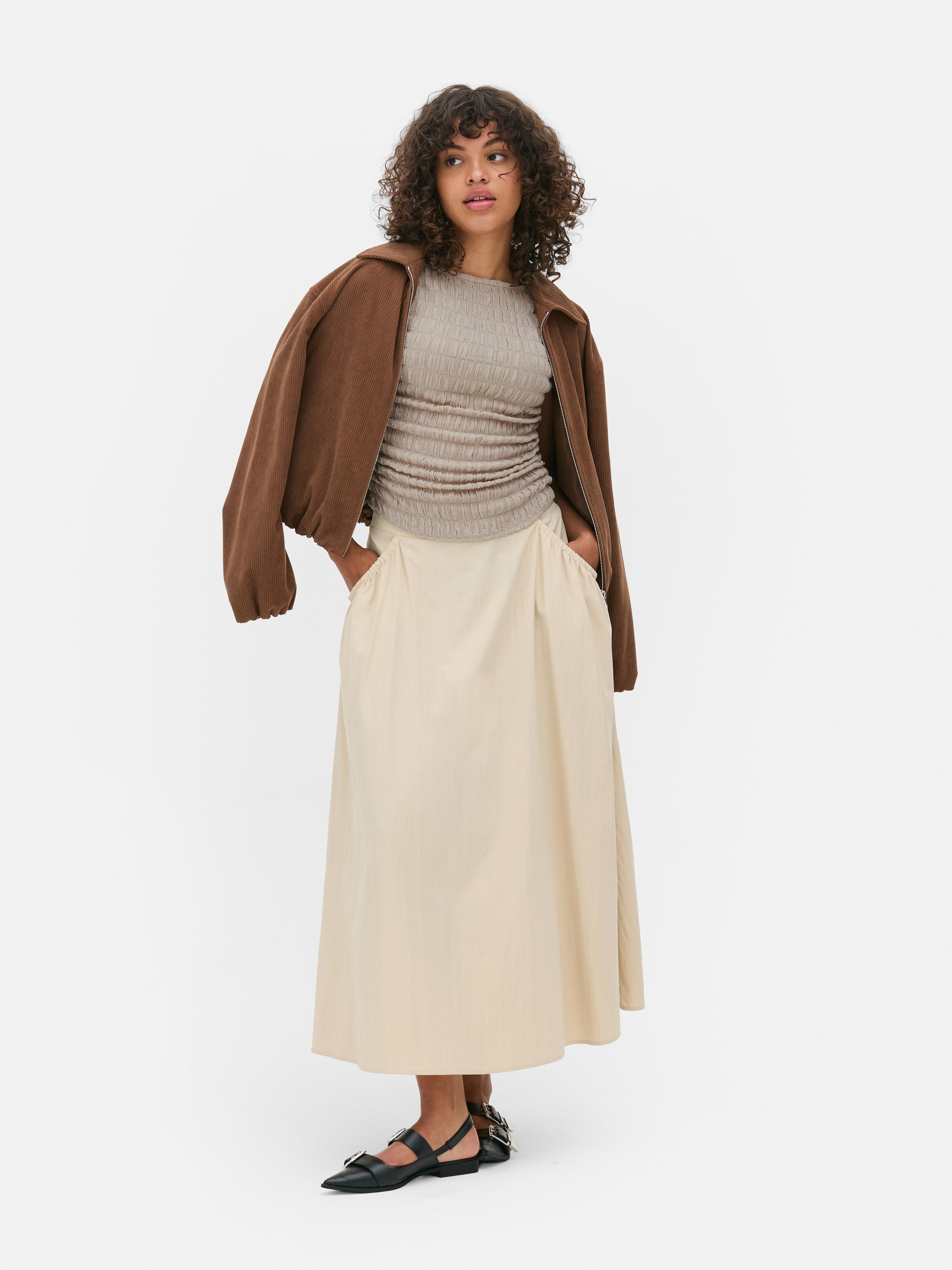 Ruched Side Crinkle Tank Top