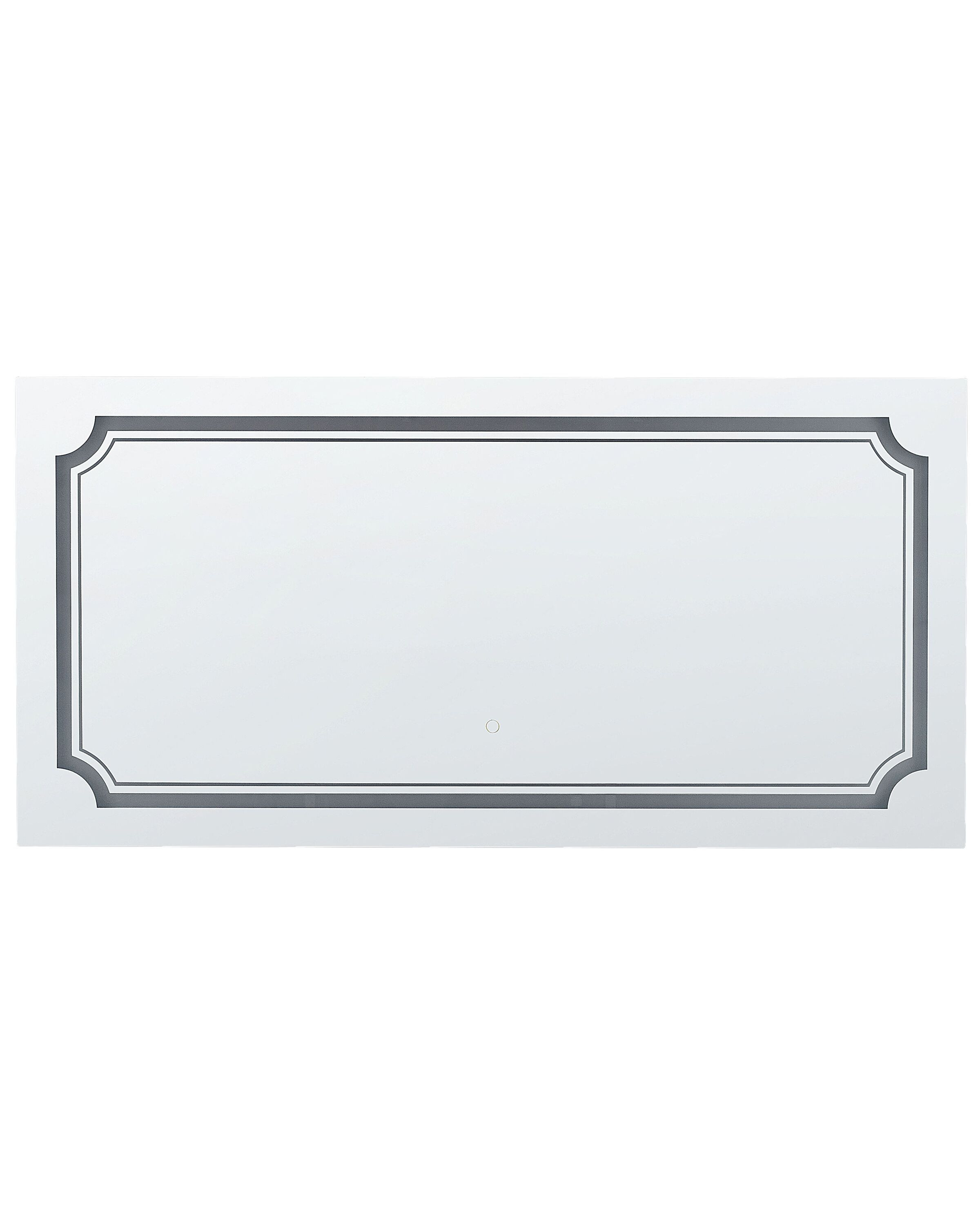 Lustro wiszące ścienne LED prostokątne 120 x 60 cm
