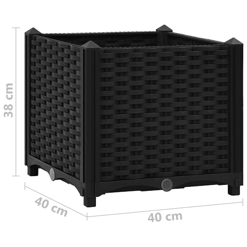 NNEVL Raised Bed 40x40x38 cm Polypropylene