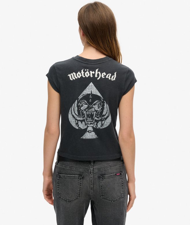 Mot&ouml;rhead x Superdry Cap Sleeve Band T-Shirt