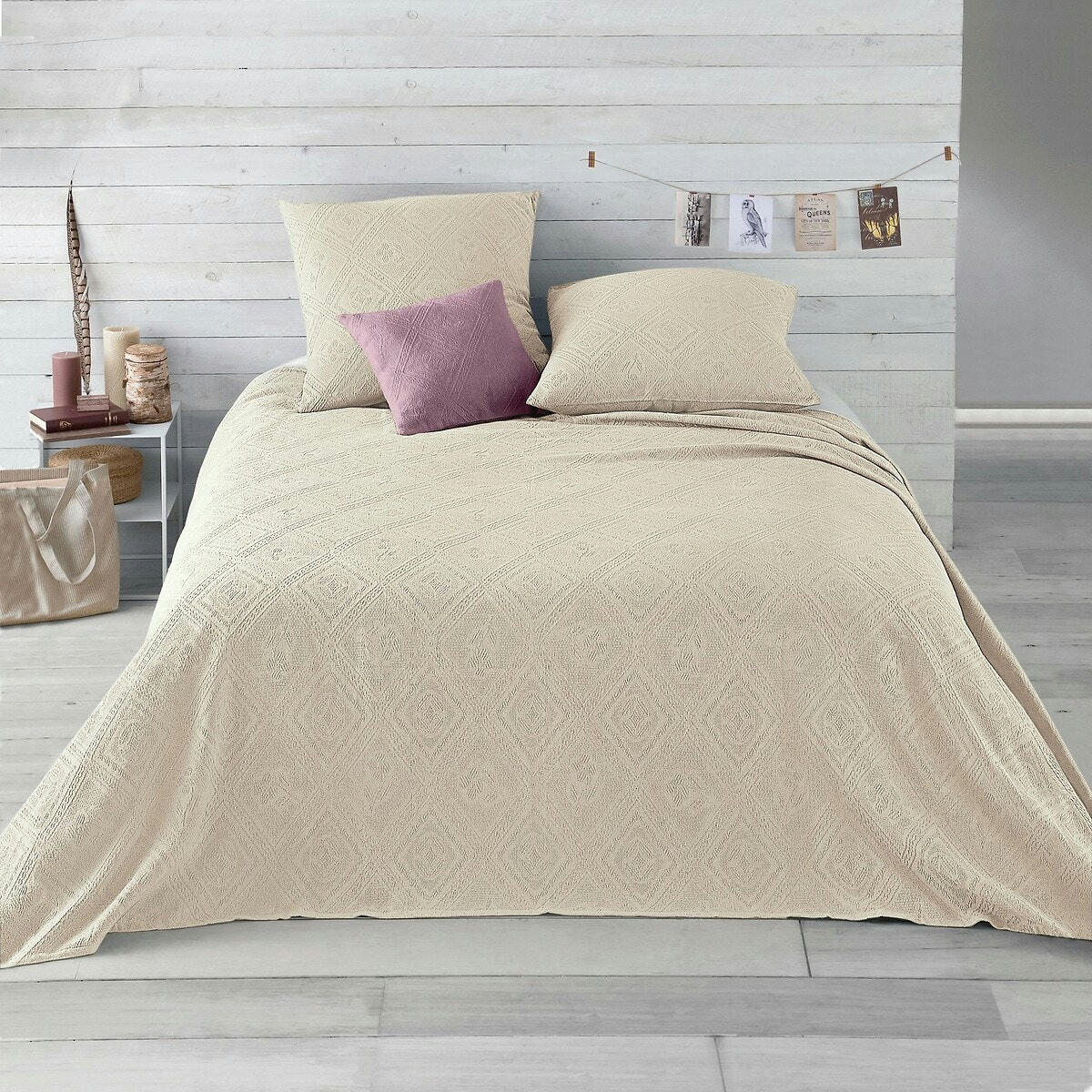 Housse de coussin coton jacquard, Indo