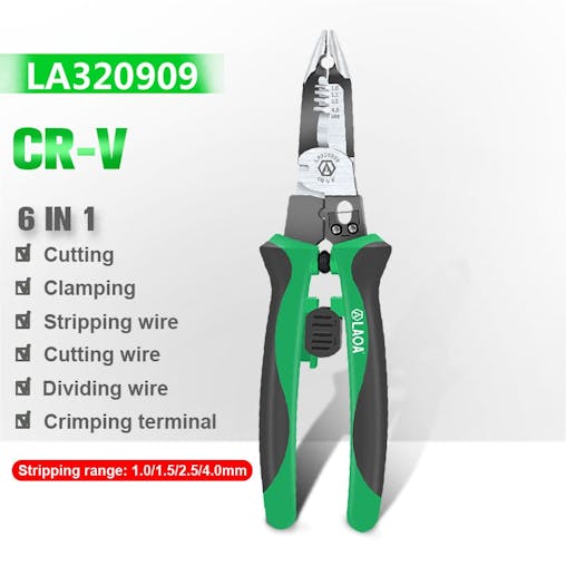 NNEOBA Multifunctional Electrician Long Nose Pliers