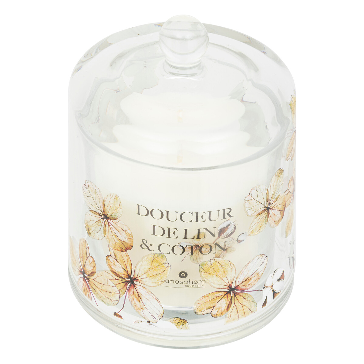 "Oudy" bell scented candle Soft linen, 240g