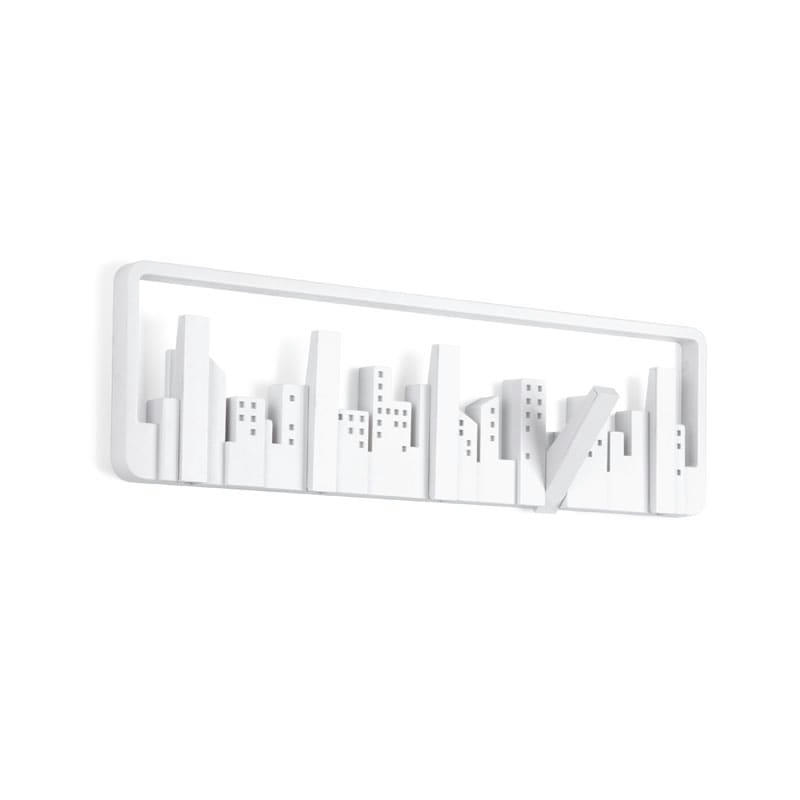 SKYLINE - Porte manteau mural design skyline blanc