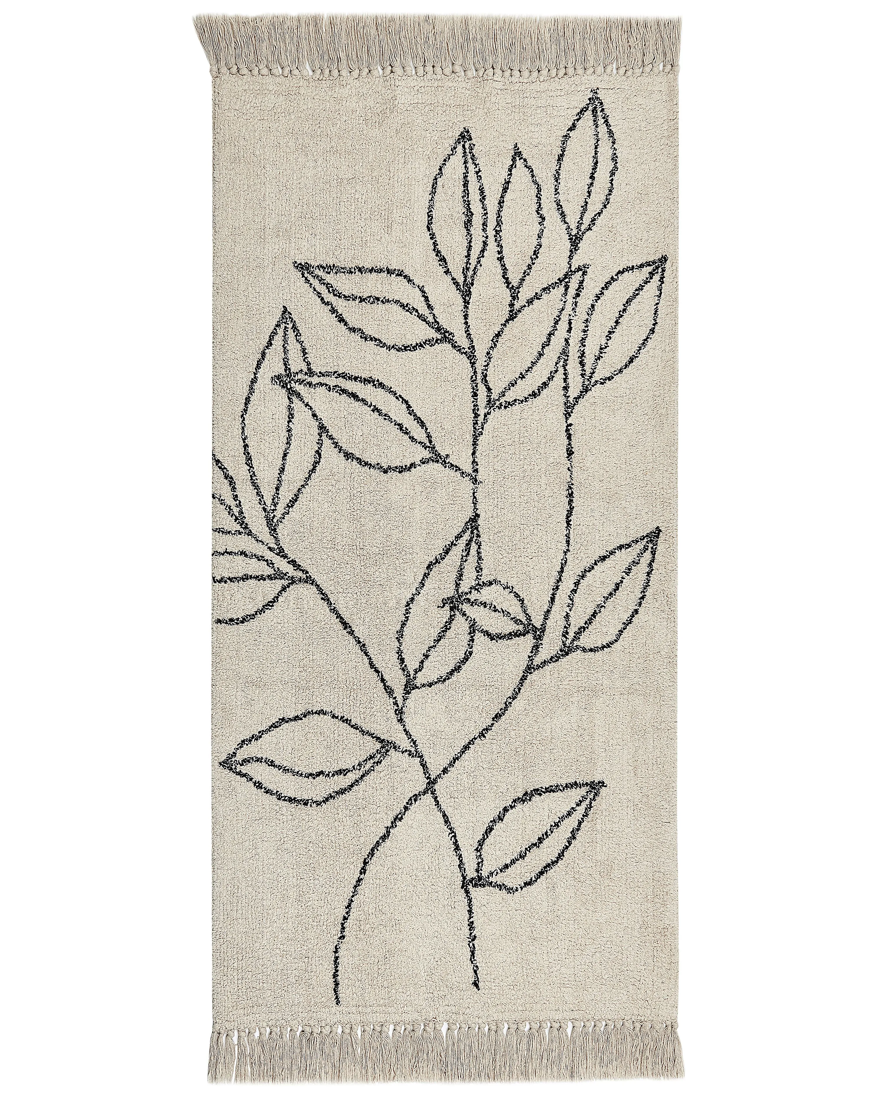 Rug SAZLI Beige 160 x 230 cm Cotton