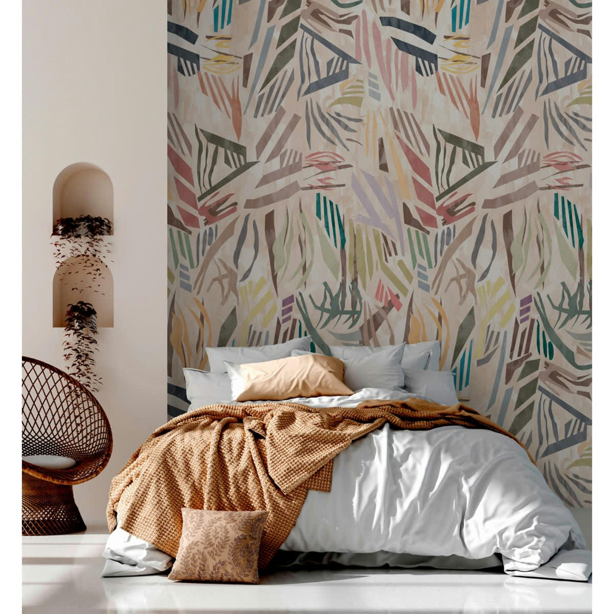 COLOR MIX - Papier peint panoramique motif graphique Multicolore 240x300cm