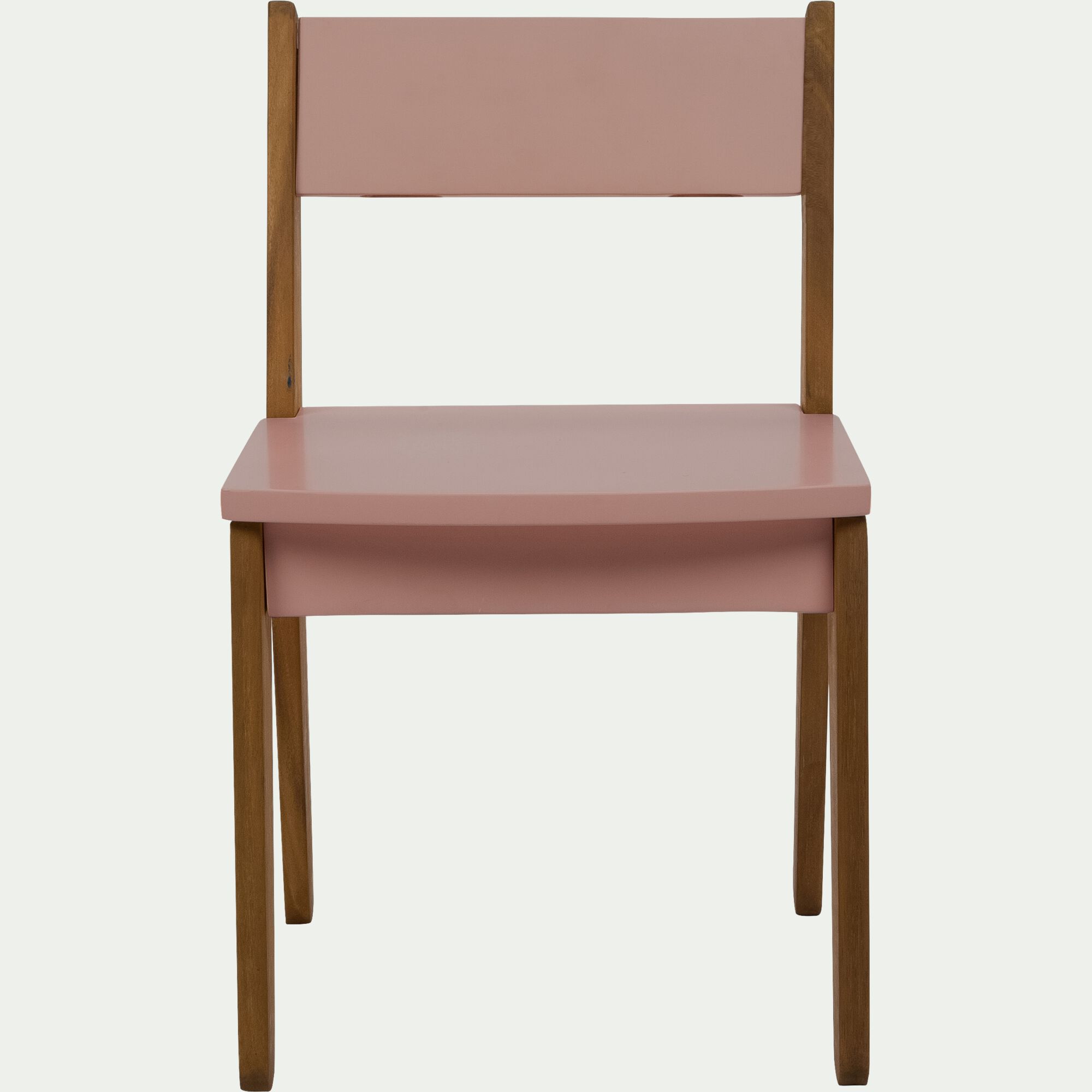 RAPHAEL - Chaise enfant en acacia - rose