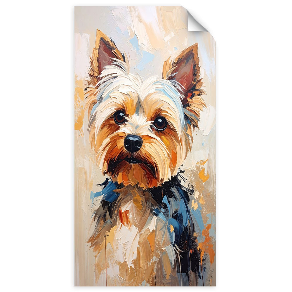 Naklejka na ścianęFeeby Yorkshire terrier Pies Zwierzę 40x80