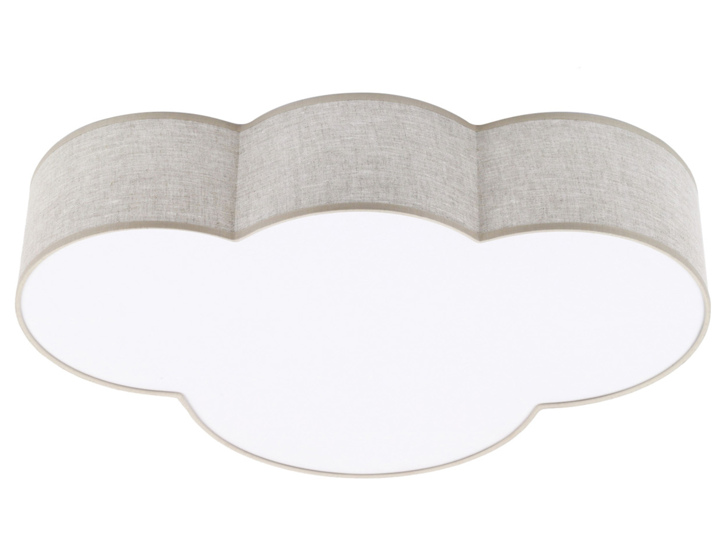 Lampa sufitowa dziecięca Cloud 4-punktowa tkaninowa beżowa