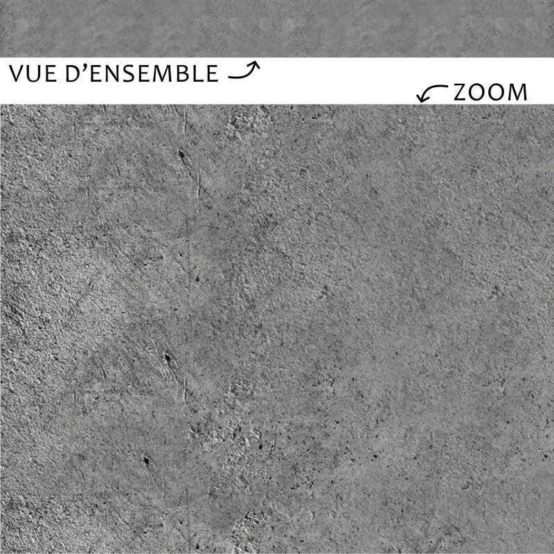 LAISSE BETON - Plinthe PVC lot de 10 L100xH. 8cm Gris Béton Indus