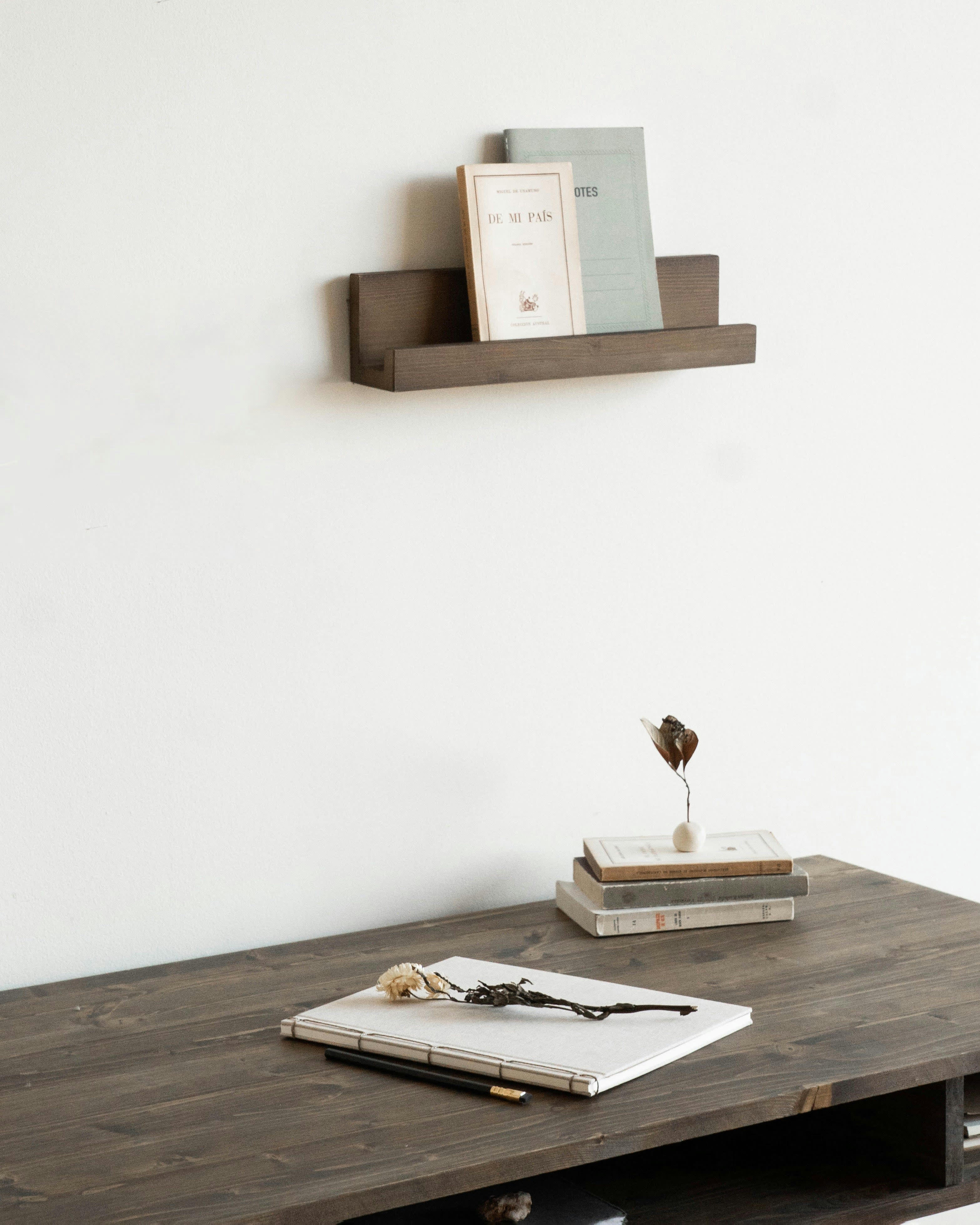 JAHA - Etagère en bois de couleur marron 40 cm