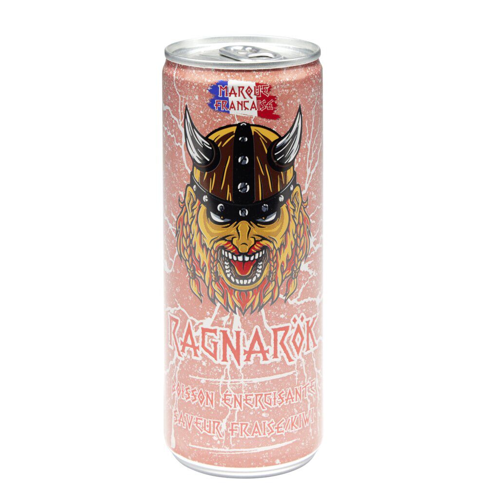 Boisson énergisante fraise kiwi Ragnarock 250ml