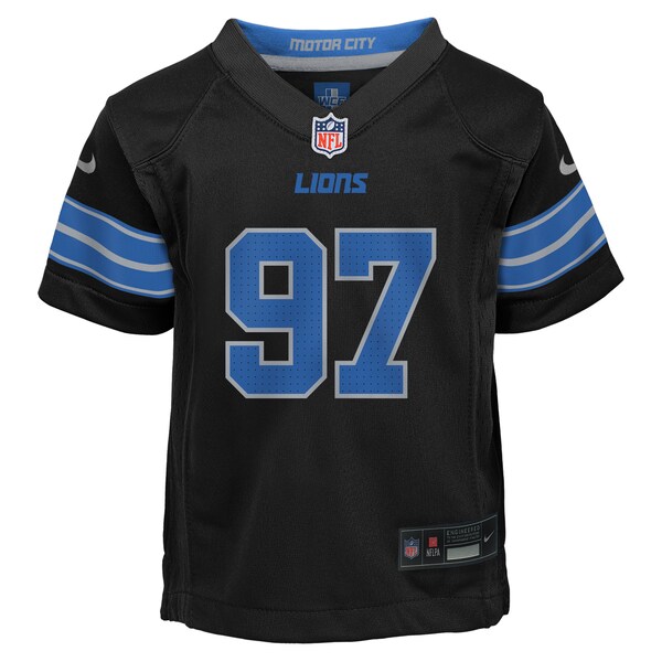 Aidan Hutchinson Detroit Lions Nike Preschool Alternate Player Game Jersey - Black