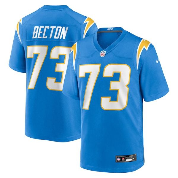 Mekhi Becton Los Angeles Chargers Nike Team Game Jersey -  Powder Blue