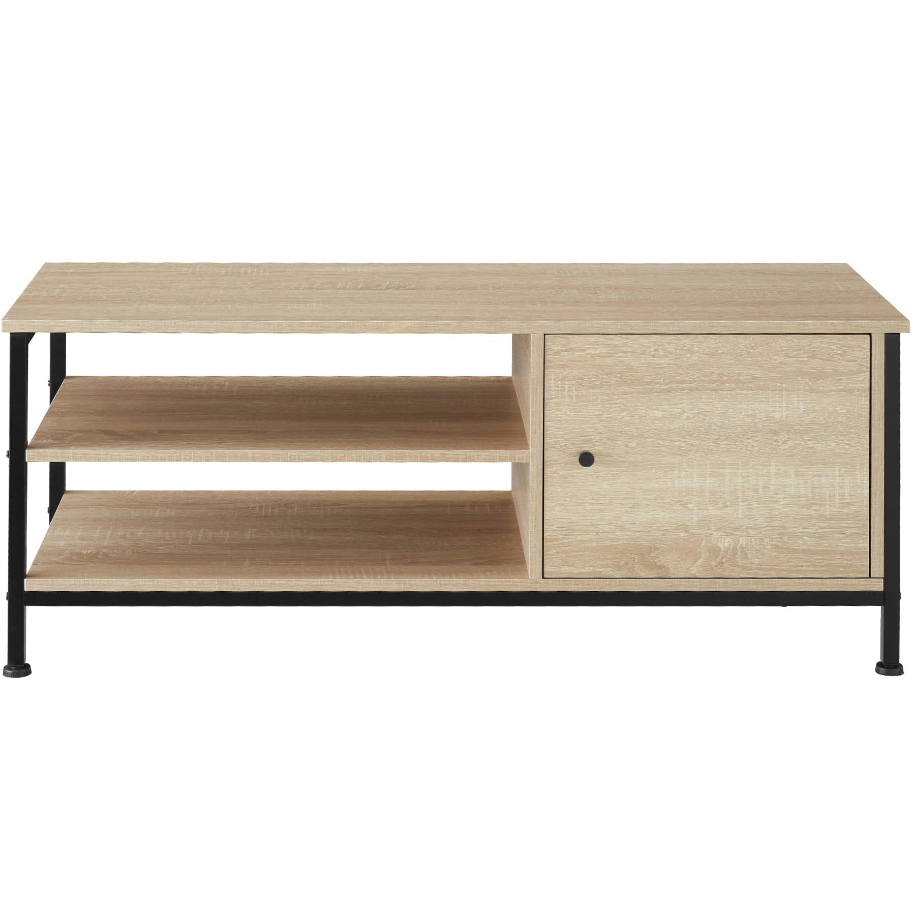 - Meuble TV Style industriel Bois clair industriel, Chêne Sonoma