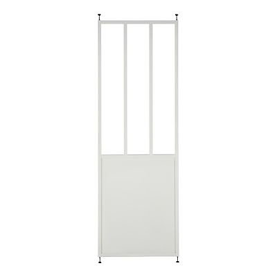 Cloison amovible 3-en-1 esprit atelier Axioma blanche H.250 x l.80 cm