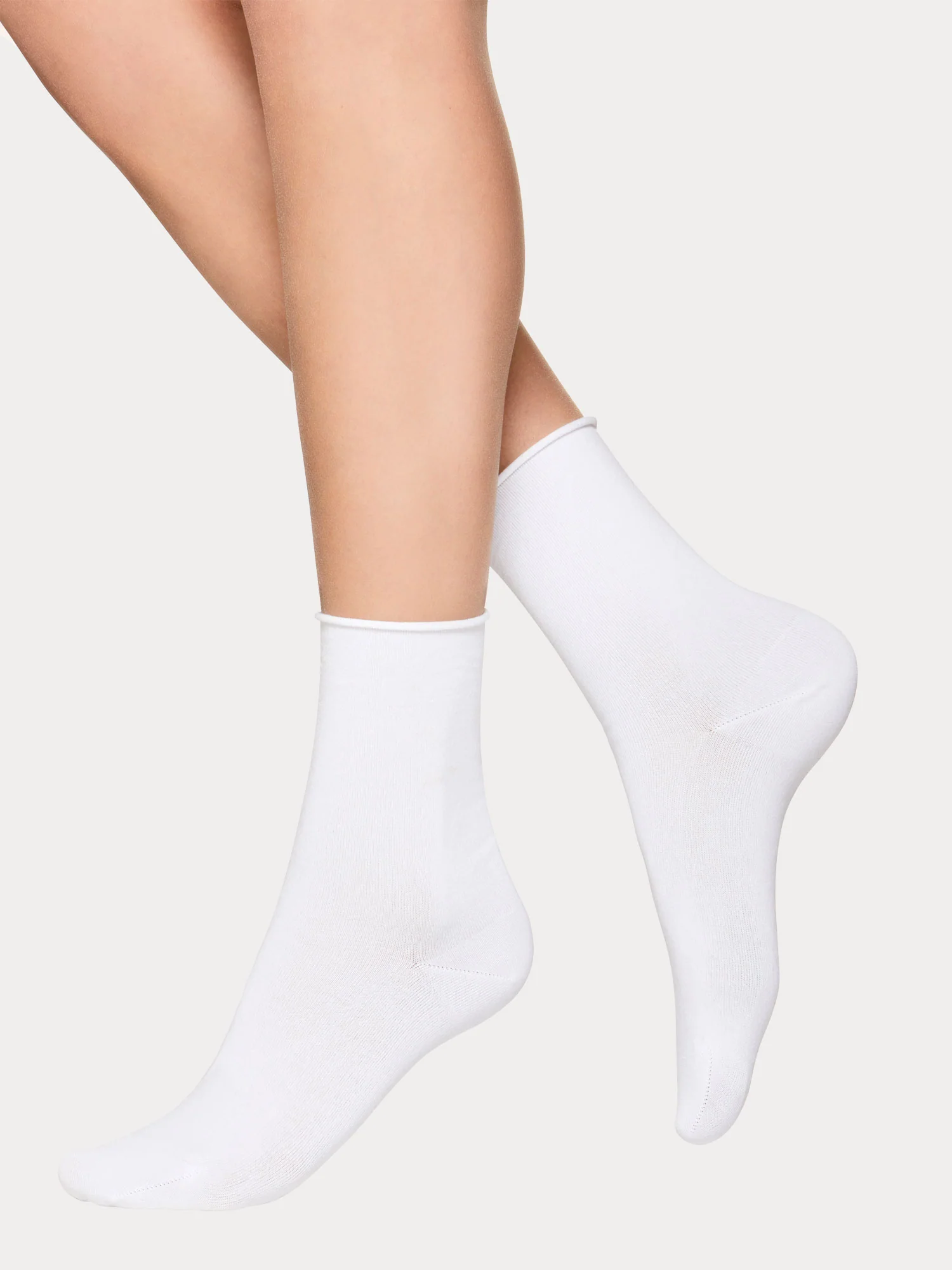 COTTON COMFORT sukat, 2 paria - musta/valkoinen
