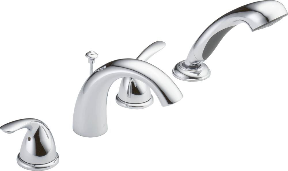 Delta Classic Roman Tub with Hand Shower Trim, Chrome