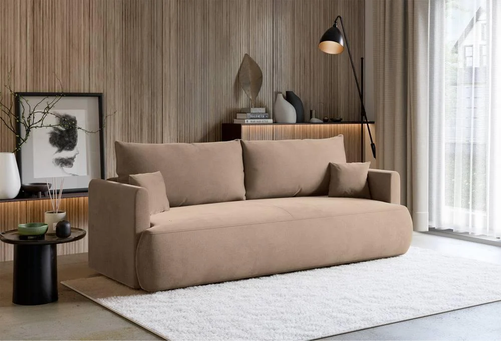 3-zitsslaapbank Philipo chenille met opbergruimte