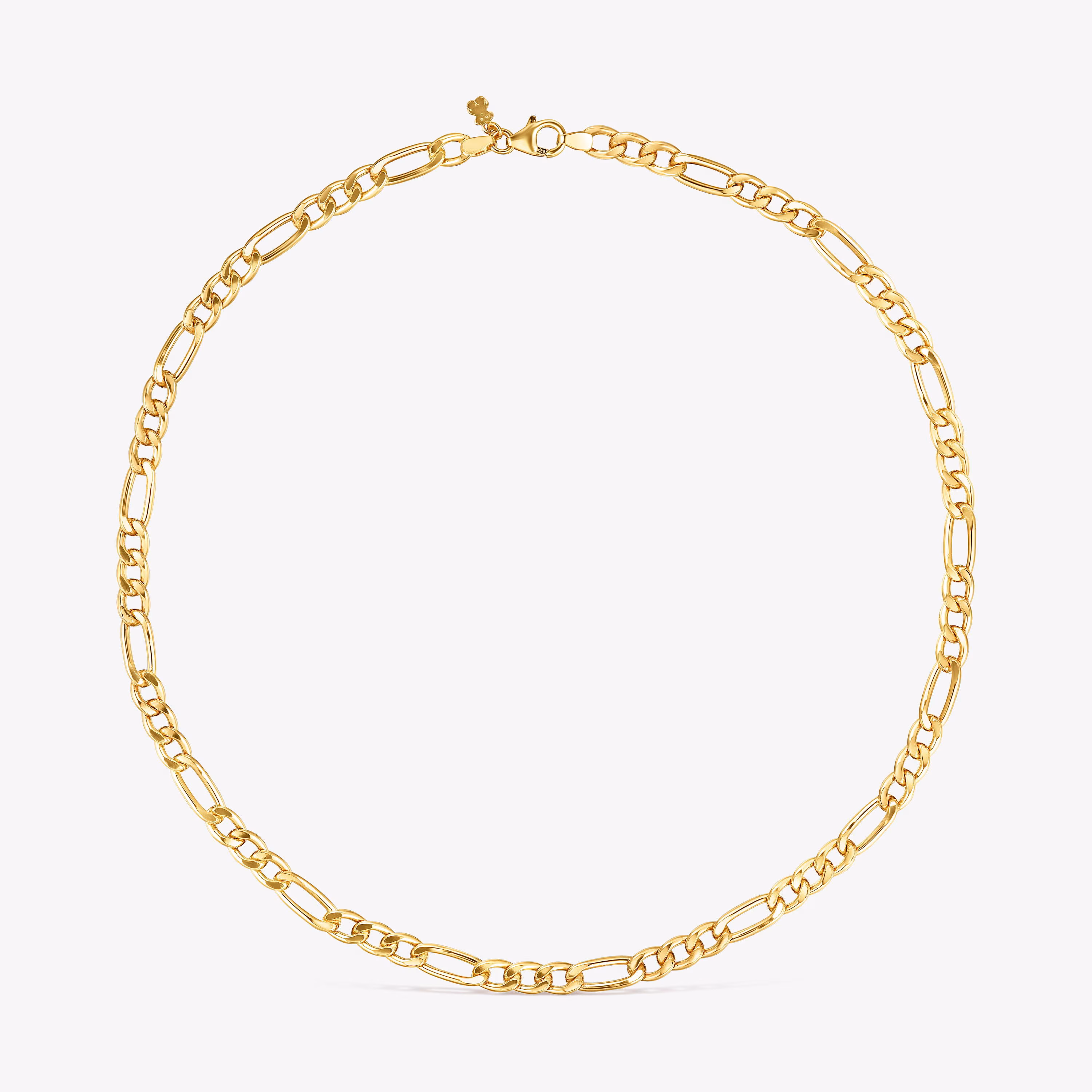 Gargantilla mix barbada con baño de oro de 18 kt sobre plata TOUS Chain