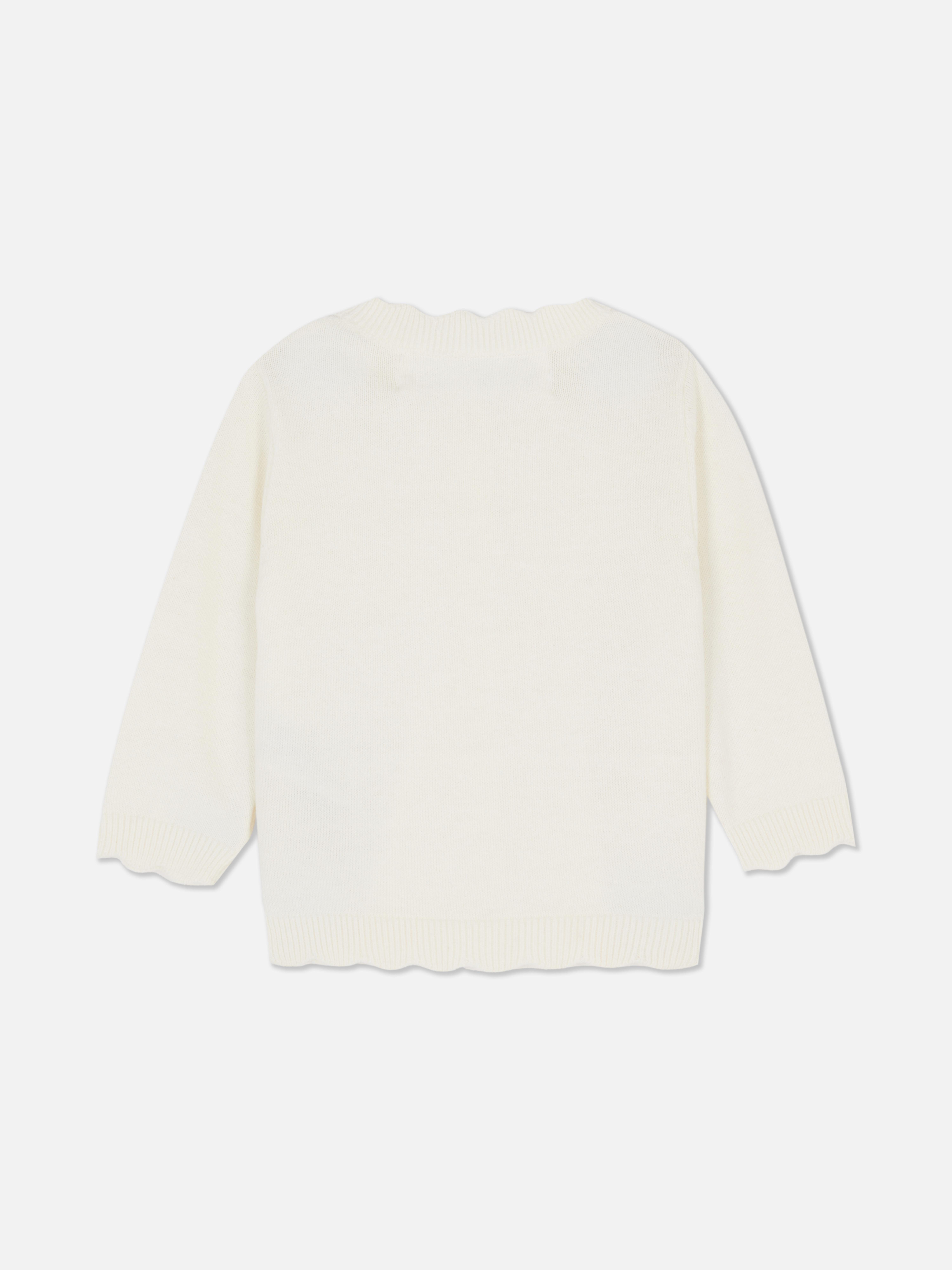 0-36mths | Scallop Trim Cardigan