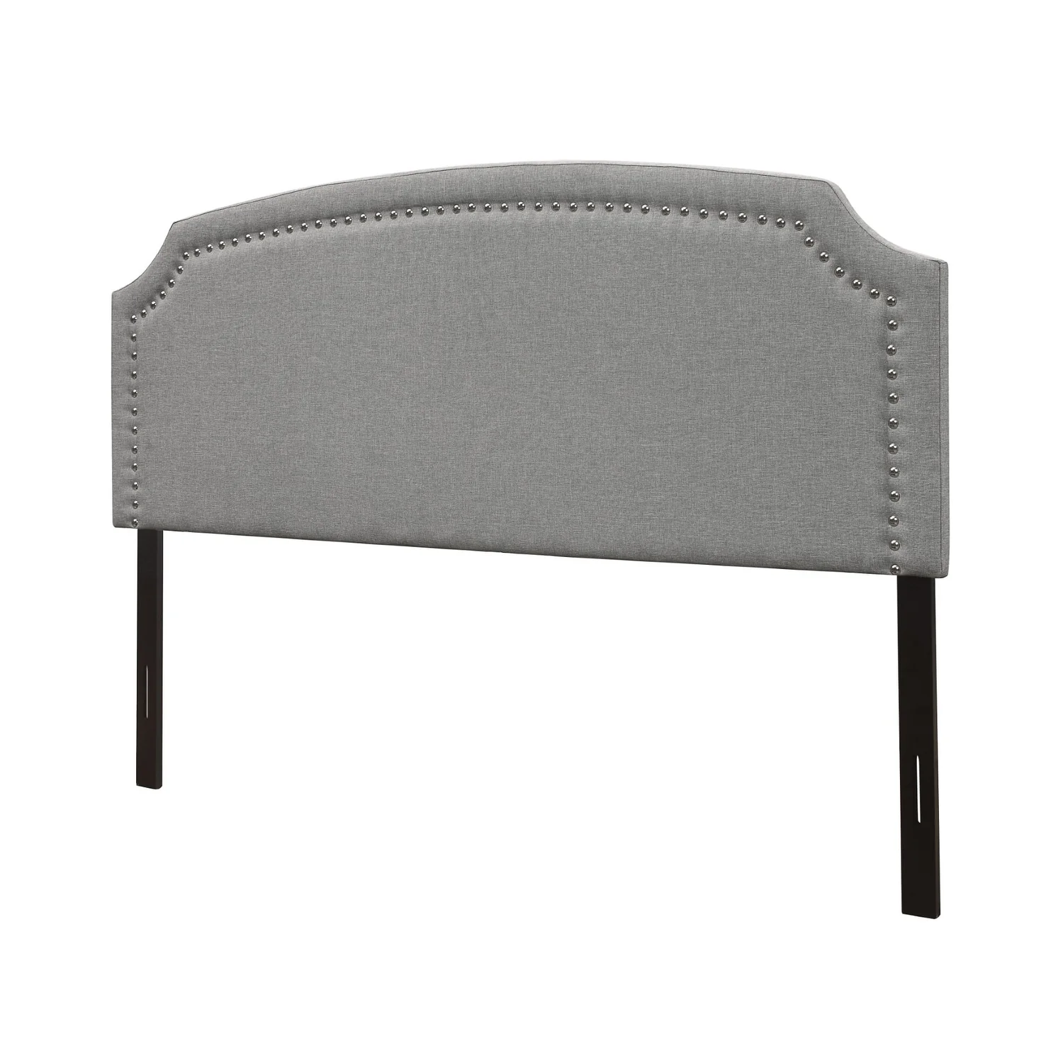 Cora Upholstered Clipped-corner Headboard w/ Nailhead Trim