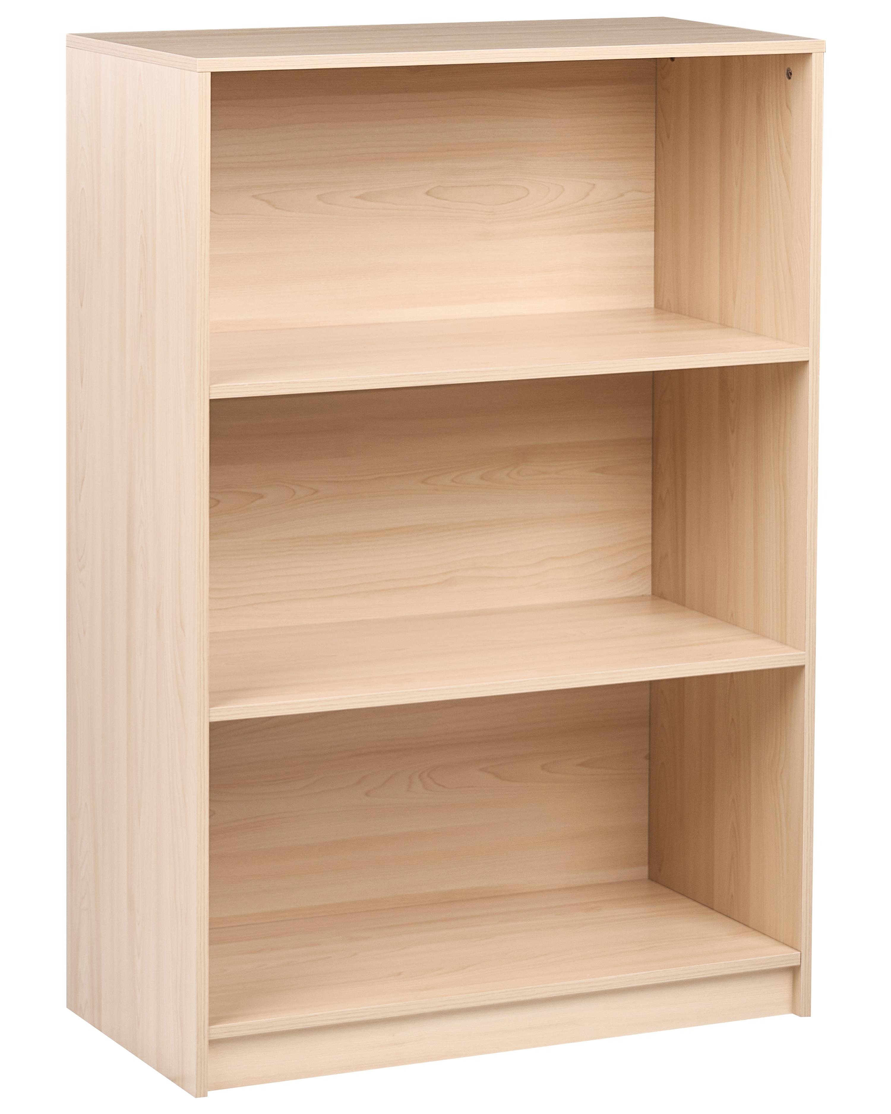 3 Tier Bookcase ZEHNA 117 cm Light Brown