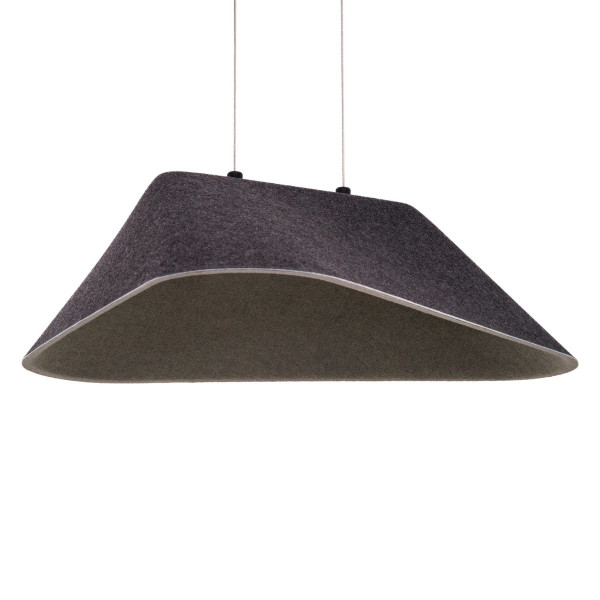 Lampa wisząca CARBON czarno-szara LED 1x8W Ciepła biel 420lm Maxlight