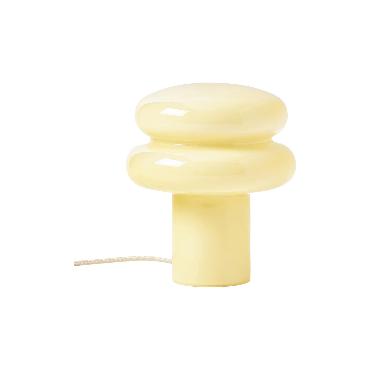 Baya Small Opal Glass Table Lamp, light yellow